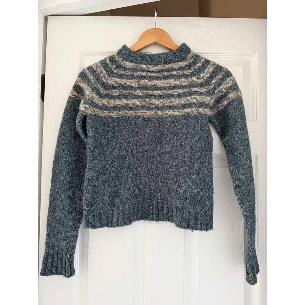 VTG 90s Womens Wool Blend Sweater Cabincore Winter Cottagecore Cozy